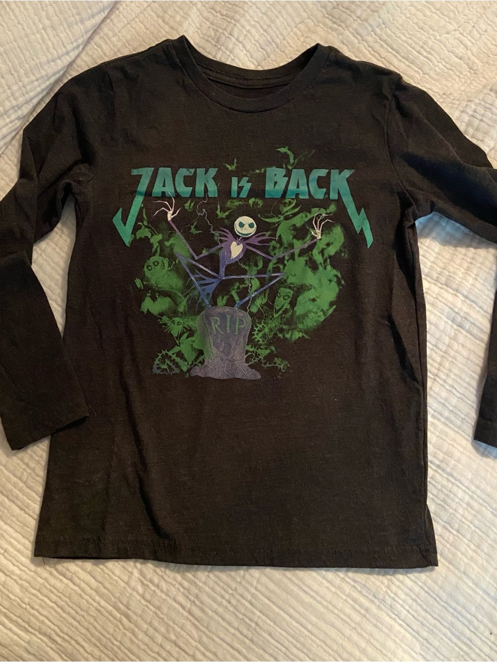 Disney Jack Is Back From The Nightmare Before Christmas T-Shirt Size M 7/8